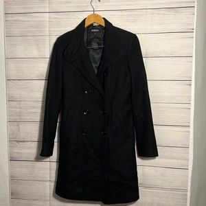 Black Guess Peacoat - Woman’s Size- M
